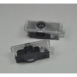 LOGO BAJO PUERTAS MERCEDES W203, W209, CL, CLA, CLS, CLK CREE LED