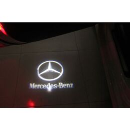 LOGO BAJO PUERTAS MERCEDES W203, W209, CL, CLA, CLS, CLK CREE LED