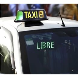 FREE TAXI SIGN LED GREEN