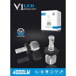 H1-64150-52140 V1 Flip chip LED Car Headlight 72W 8000lm