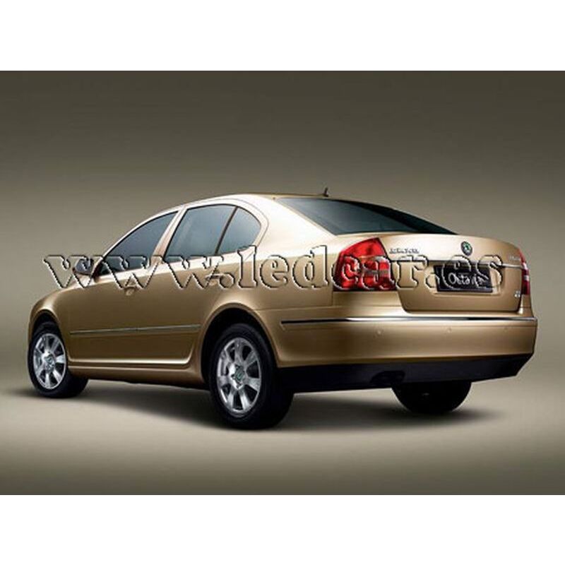 Mini Pack de LEDs Skoda Octavia - position et plaque d'immatriculation