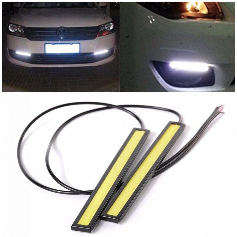 COB LED Self-Destructive DRL Bar 14cm 12v White