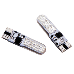 2x RGB LED T10 12V for car colour and intensity controlled by remote control