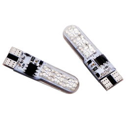 2x RGB LED T10 12V para cor e intensidade do carro controlado por controlo remoto