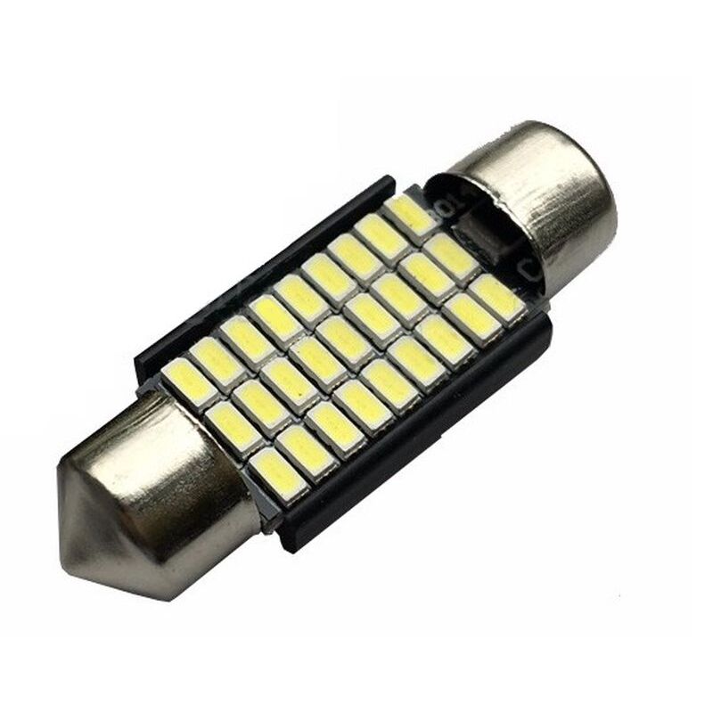 Pack 4x C5W CANBUS FESTOON 27 LED SMD 3014 36 MM DISIPADOR image 1