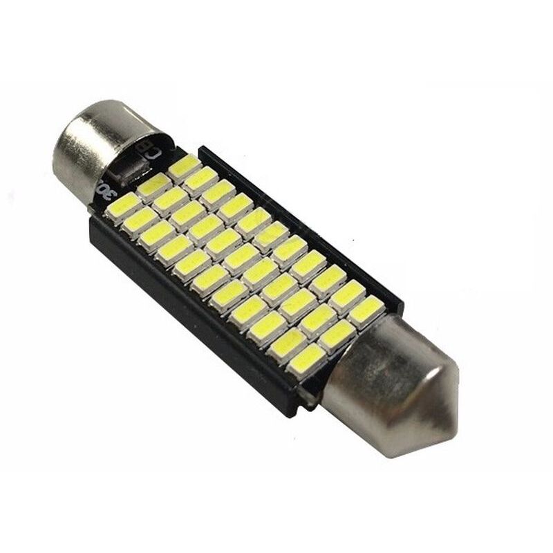 Pack 4x C5W CANBUS FESTOON 33 LED SMD 3014 42 MM DISIPADOR image 1