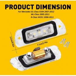 LED MATRICULA MERCEDES  W202, W210