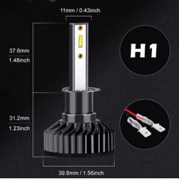 H8 / H11 / H16 115W LED CSP 16000 lumens (2 unidades)