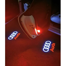LOGO AUDI LED BAJO PUERTA A1, A3, A4, A5, A6, A7, A8, R8, Q3, Q5, Q7, Q5, TT