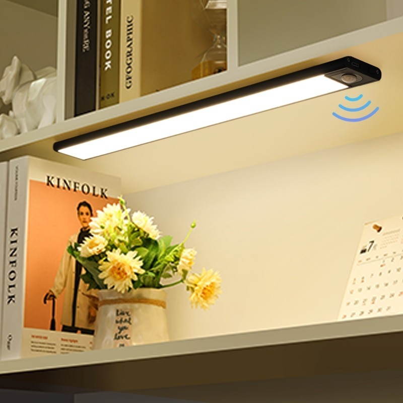 luz Iluminación ligero LED ultrafina con USB para armarios de cocina, 3 modos, Sensor de movimiento PIR, recargable, alum