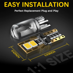 Super bright 4X T10 Canbus LED position lights