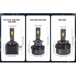 BOMBILLAS LED D3S 55W 6000K