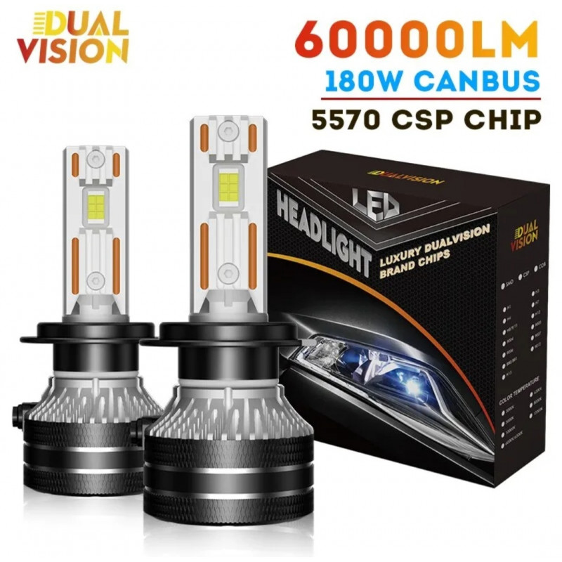 H7 115W LED CSP CANBUS 16000 lumens (2 unidades)