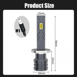 copy of H8 / H11 / H16 115W LED CSP CANBUS 16000 lumens (2 unidades)