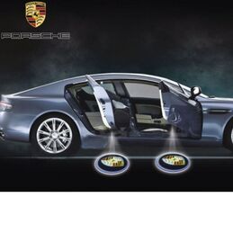 LOGO BAJO PUERTAS PORSCHE CREE LED