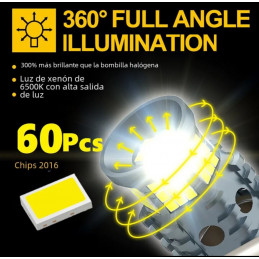 Bombilla Led T20 DOBLE POLO SUPER CANBUS BLANCO